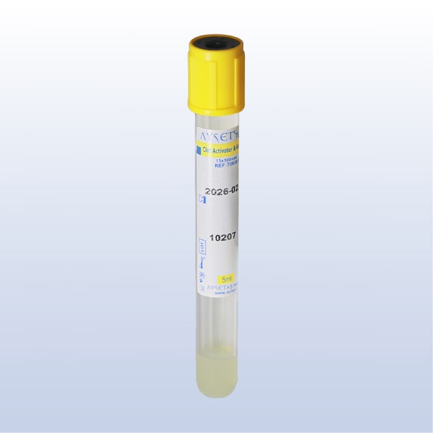Serum Gel Tubes (Yellow) — 1