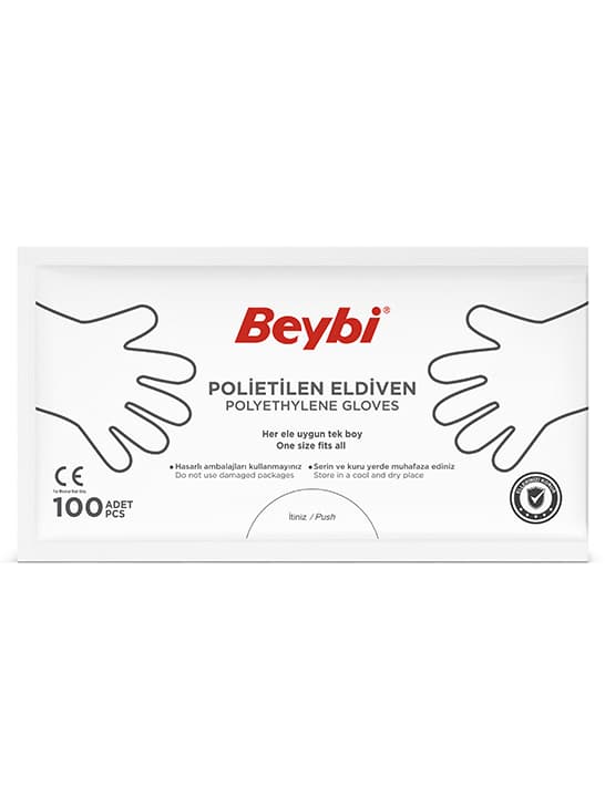 PET (Polyethylene) Glove 6 GR- 100 sachets