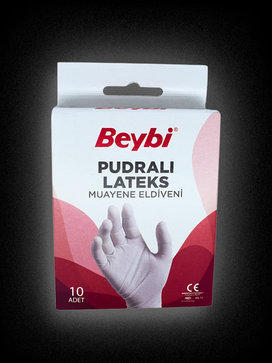 Powdered Latex Examination Gloves Box of 10 — 3