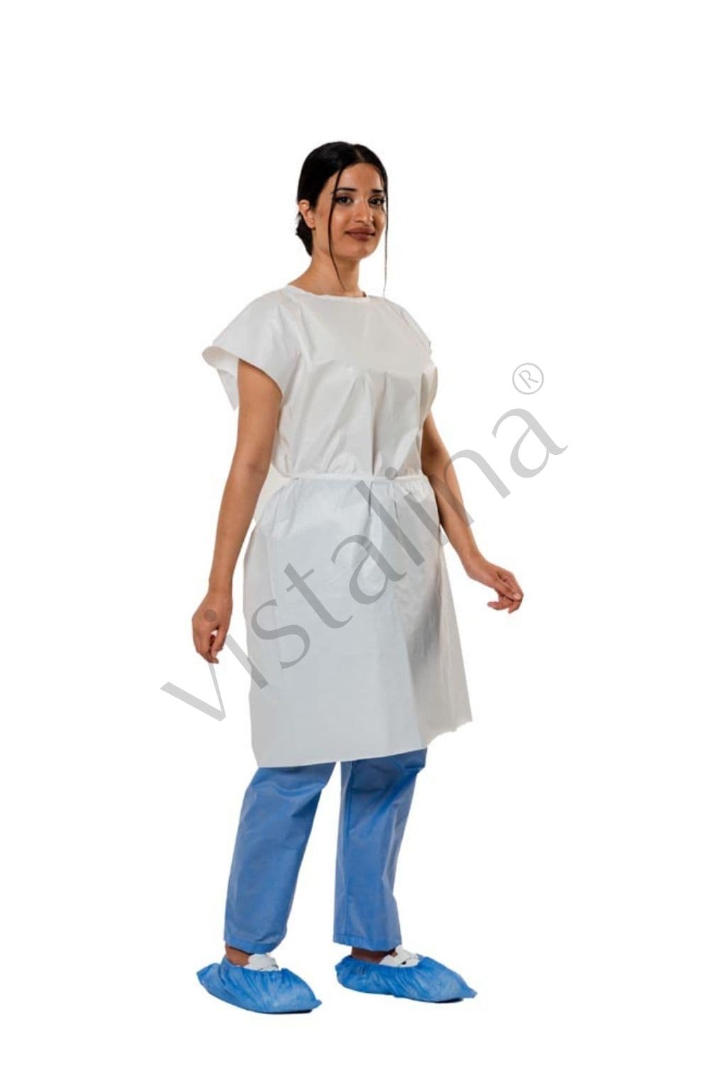 Non-Sleeve Laminated Gown