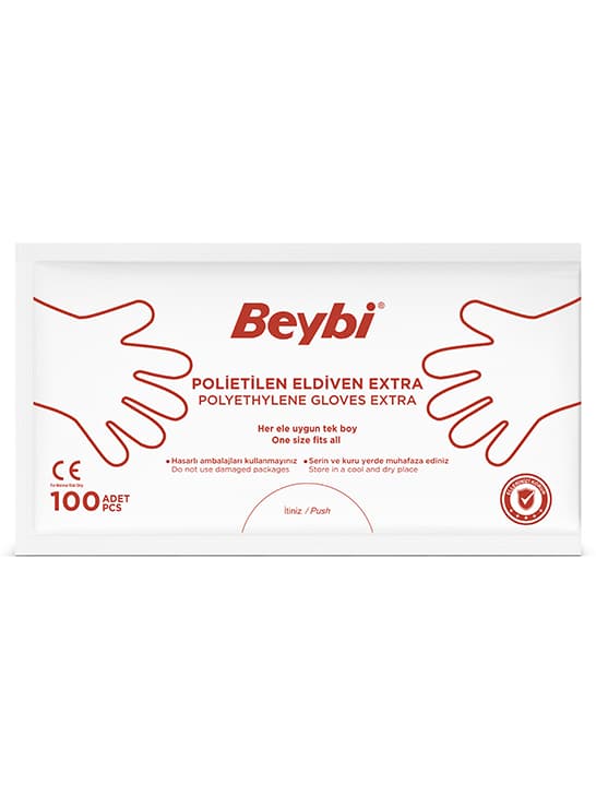 PET (Polyethylene) Glove Extra 9 GR- 100 sachets