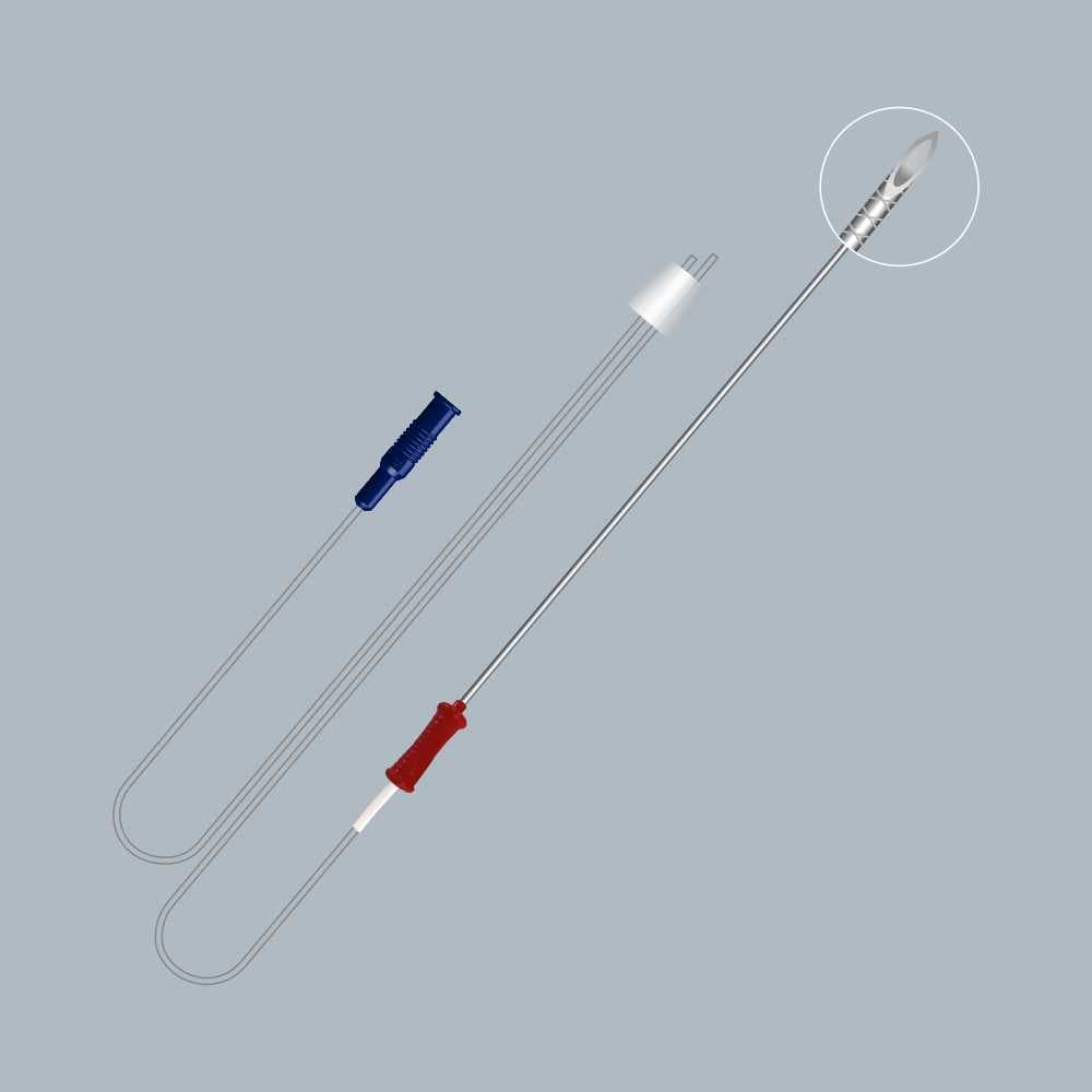 Opick Single Lumen Ovum Pickup Needle with Knurling — 1