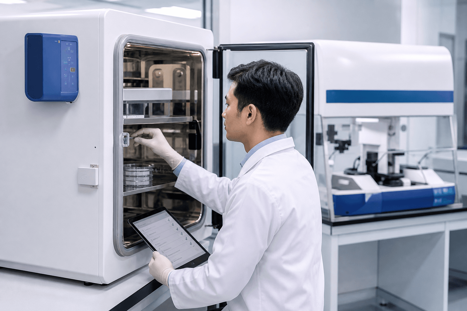 UniMed technician providing IVF laboratory support